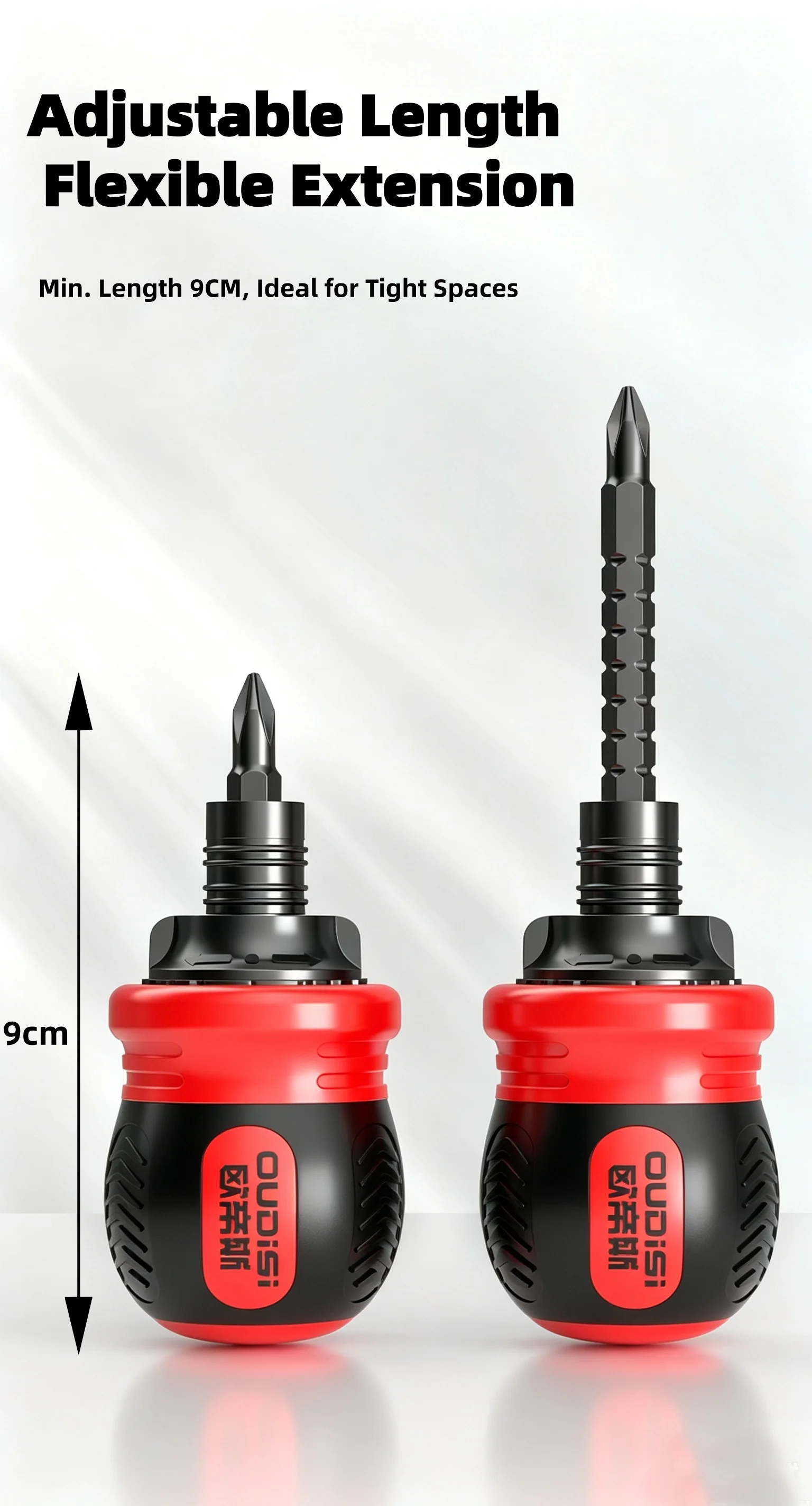 Mini 12-in-1-Ratschenschraubendreher-Set mit magnetischem Griff, arbeitssparender Hand-Phillips-Schlitzschraubendreher mit doppeltem Verwendungszweck – Detail 3