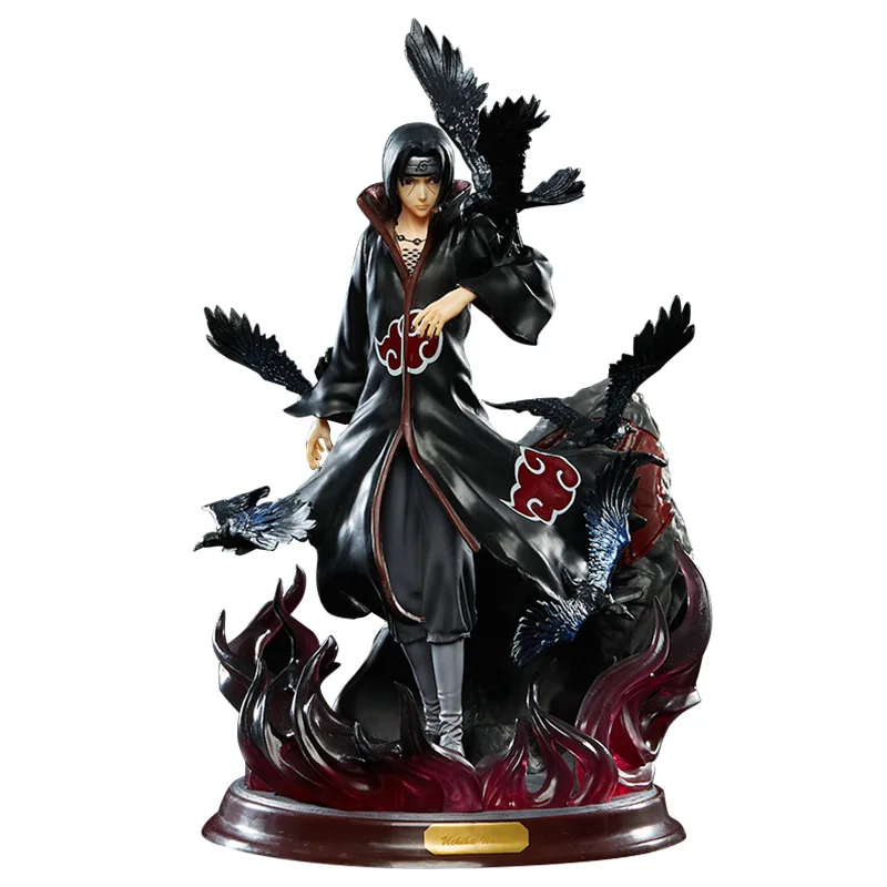 28cm Popular Naruto Anime Model Uchiha Itachi Statue Toy Home Decor Ornament for Boyfriend Gift