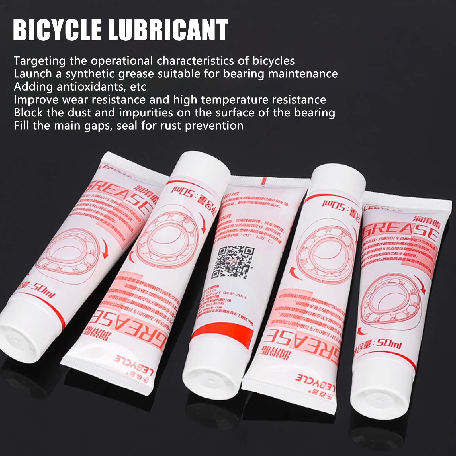 1pc 50ML Multi-Purpose Bicycle Lubricant Grease Bicycle Assembly Grease for All Kinds of Bicycle Bicycle Bearing Lubricant Greas