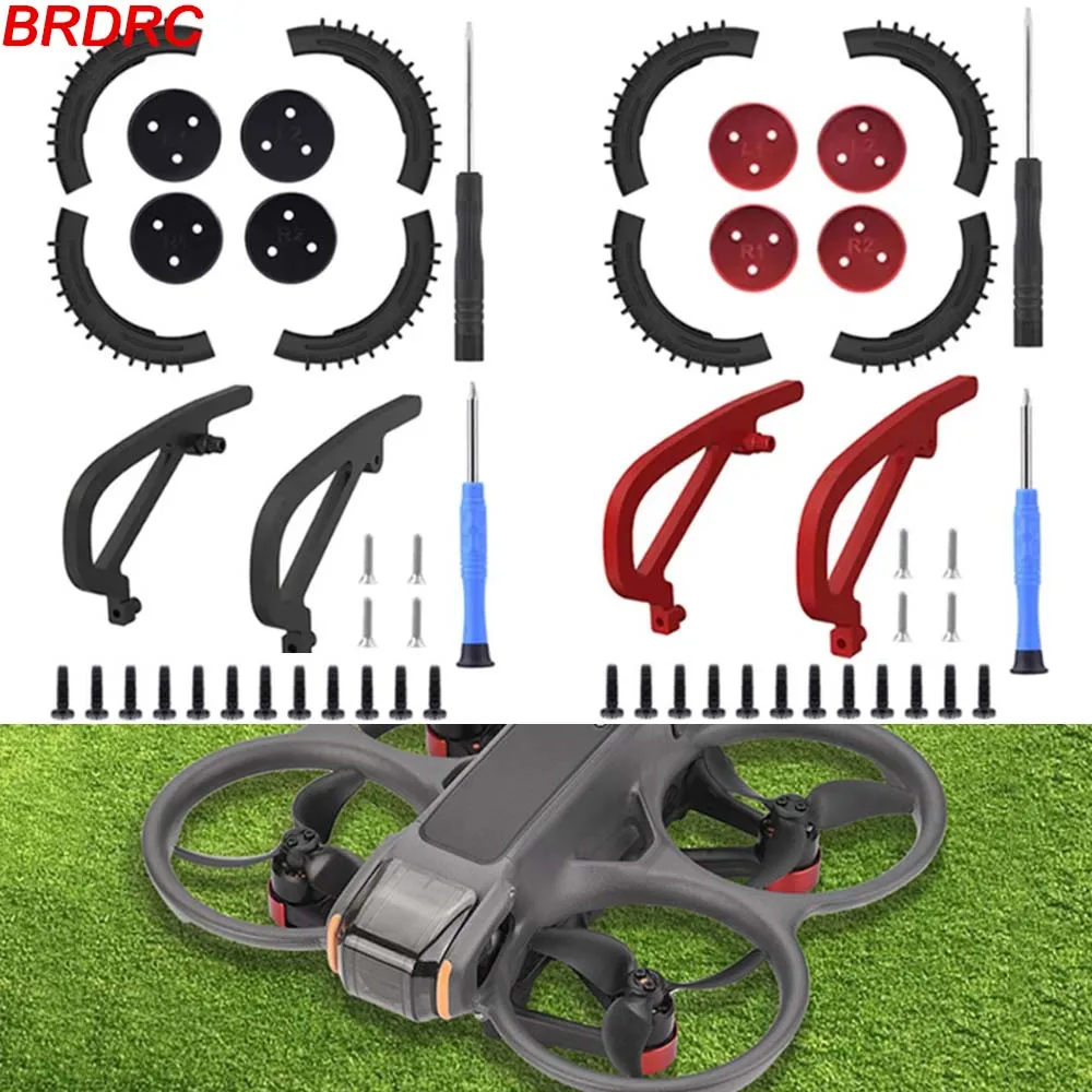 

BRDRC для DJI Avata 2, защита пропеллера, карданный подвес, бампер, нижняя защитная крышка, кольцо для предотвращения столкновений, аксессуары для дронов