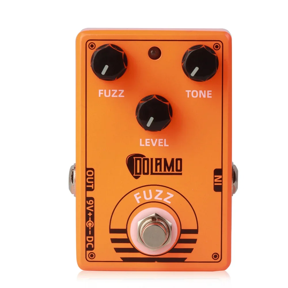 Dolamo D-2 Fuzz Guitar Effect Pedal Full Metal Shell Guitar Pedal Effect for Electric Guitar Bass Parts Accessories True Bypass