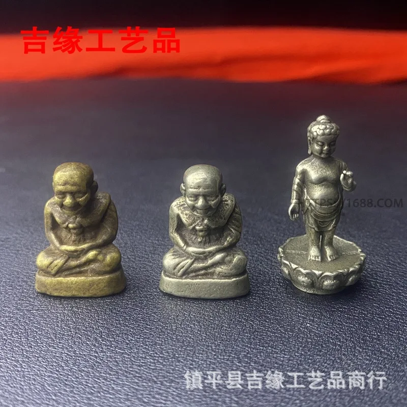 Arhat Buddha, Tibetan Copper Baby  Little  Lotus Prince Buddha Sakyamuni Small Ornament Pocket Inch Buddha