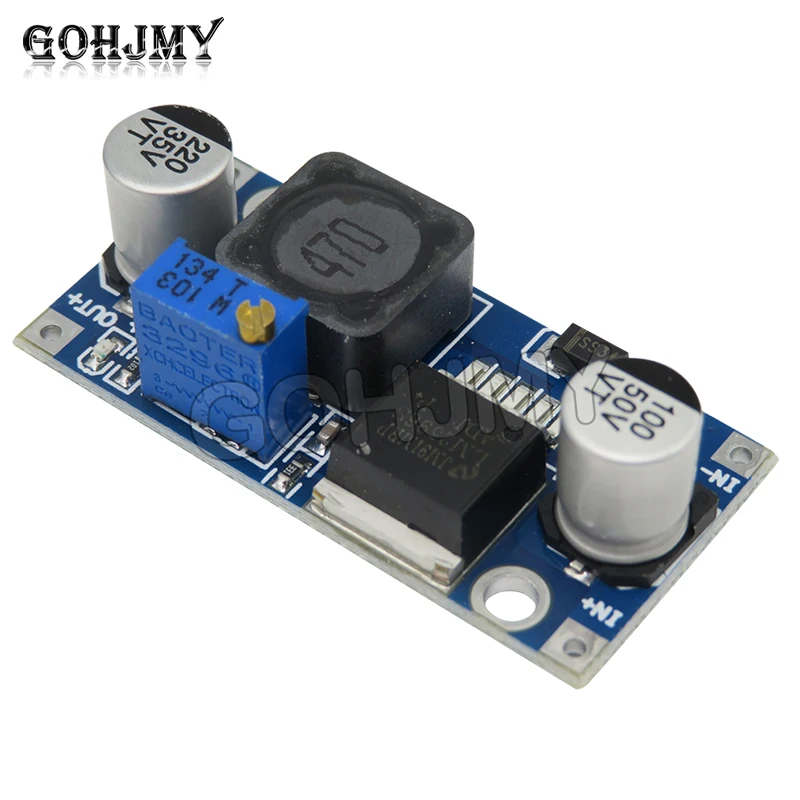 Módulo reductor ajustable DC-DC 3A LM2596, voltaje estable 24V a 12V 5V 3V