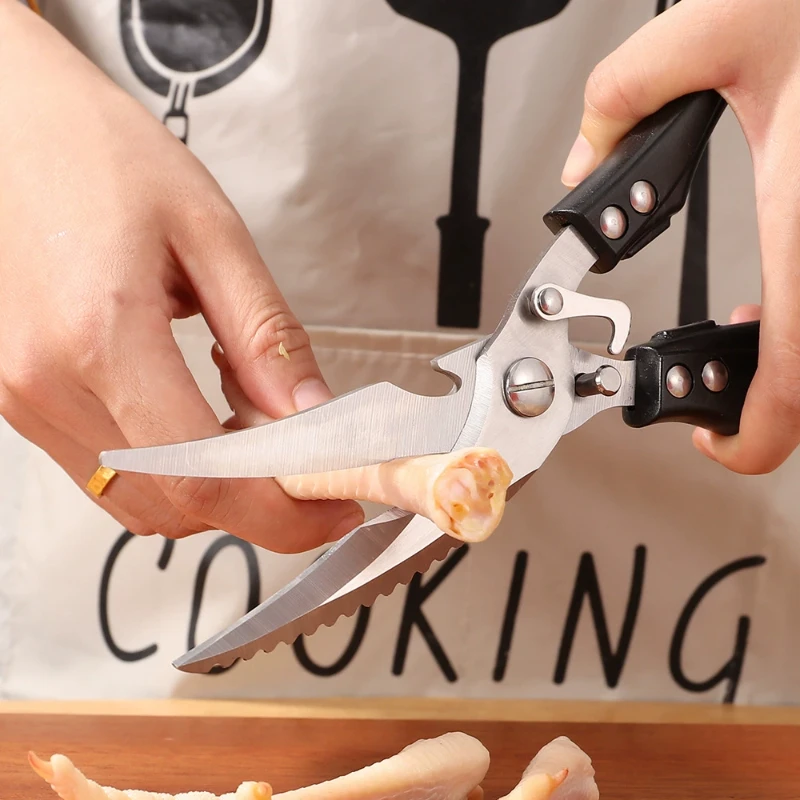 

Stainless Steel Kitchen Scissors Kitchen Poultry Chicken Bone Fish Duck Butter Kitchen Knife Cooking Accessories
