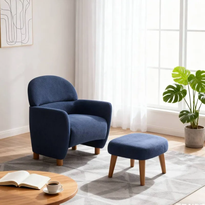 

Современный ленивый стул с подставкой для ног, османский мягкий диван для отдыха, стул для небольшого угла для чтения