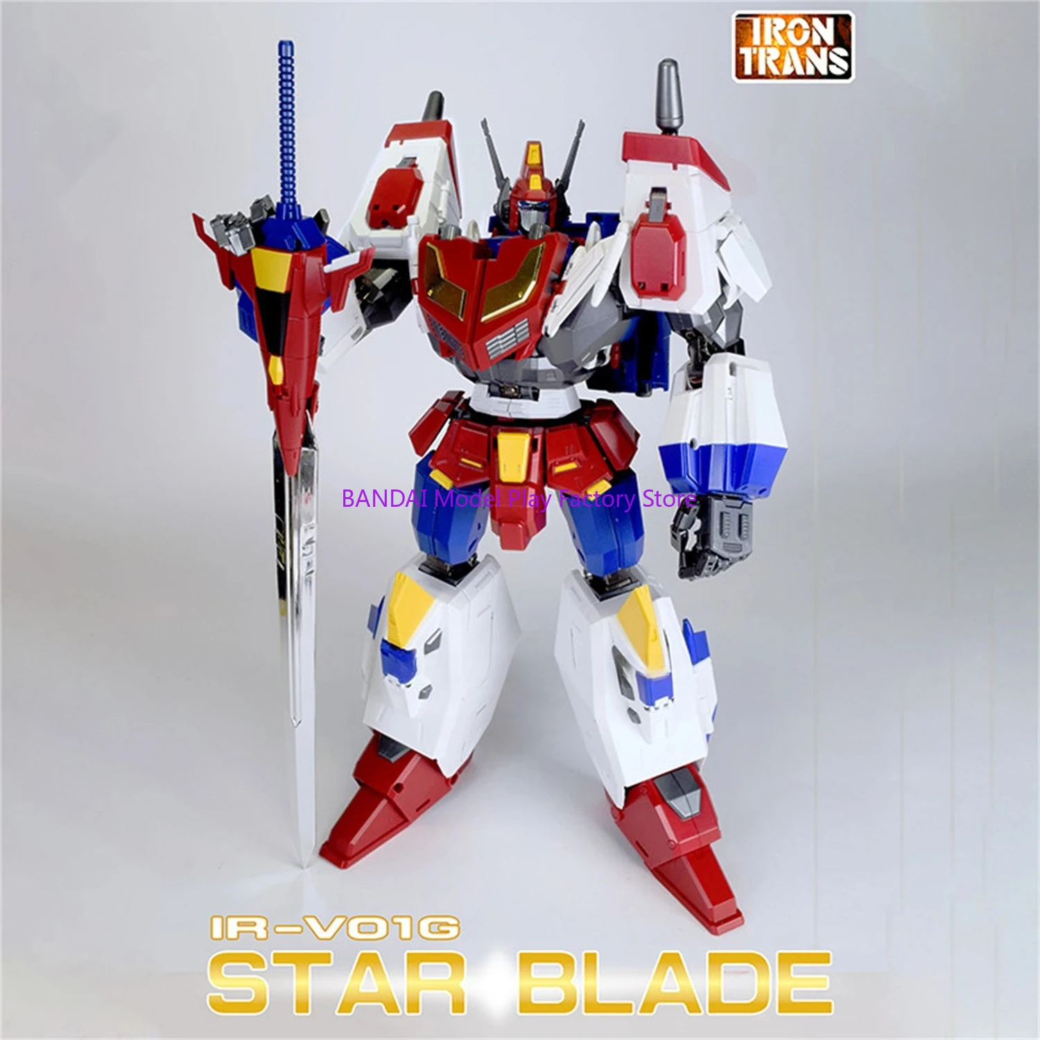 [EN STOCK MAINTENANT] Transformation Irontrans IR-V01G IRV01G Limit Star Blade Star Saber Prime Leader Spaceship MP Ratio Action Figure