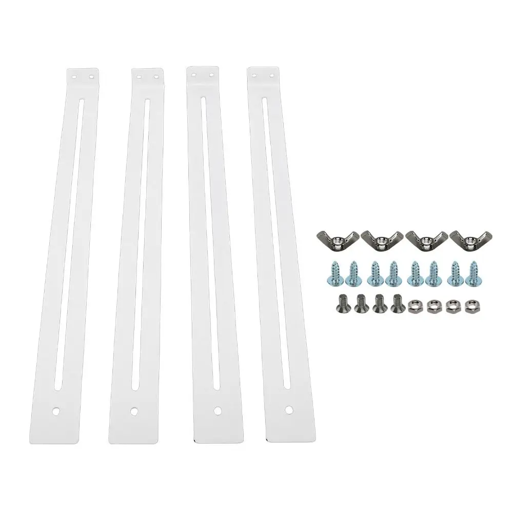 4pcs Durable Carbon Steel Drawer Repair Kit Silver Easy Install Drawer Support Bracket Drawer Reinforcement Bracket Office