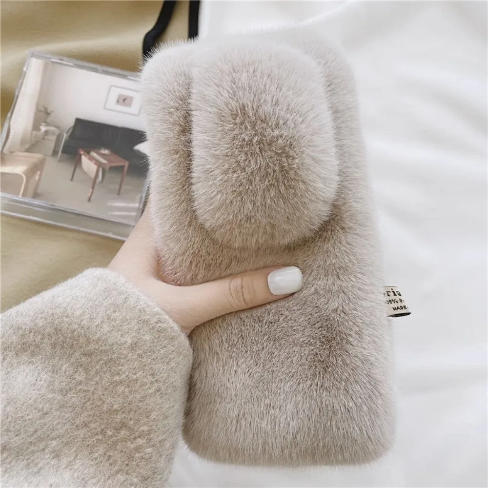 

Fashion Thick Scarf Solid Color Windproof Warm Scarf Faux Rabbit Fur Neck Shawl Gift