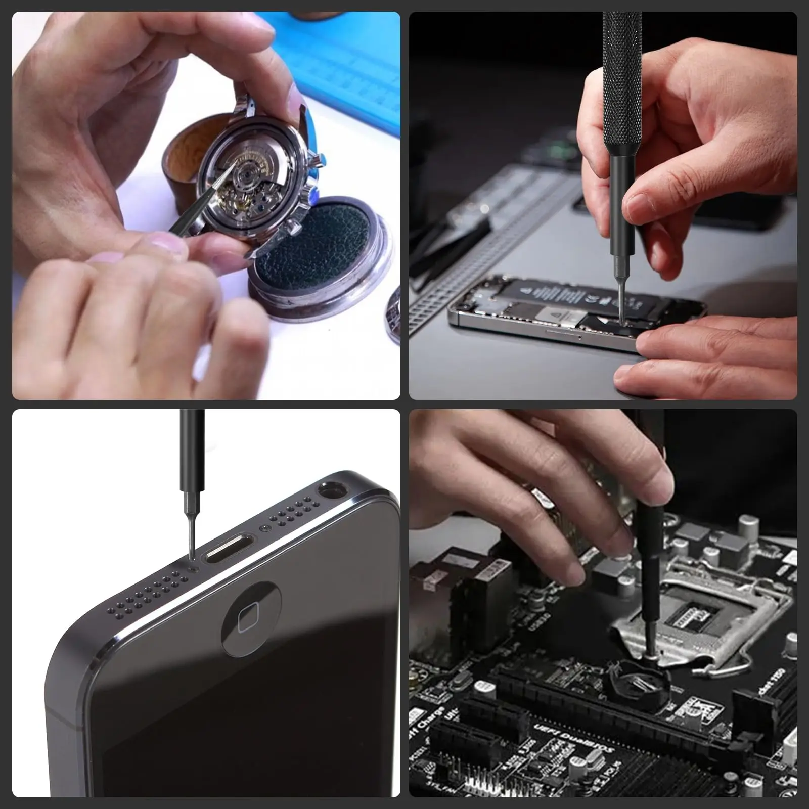 50 in 1 Precision Screwdriver Set with Magnetic Screw Heads Manual Repair Tools for iPhone Glasses Watches Game Consoles camera