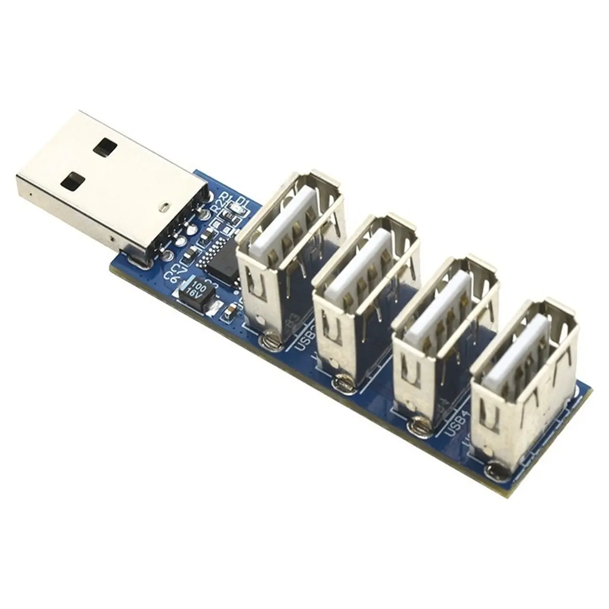 CH334R USB 2.0 4-Port Hub Expansion Module - Multi-Interface MTT Hub for PC and Desktop Computers