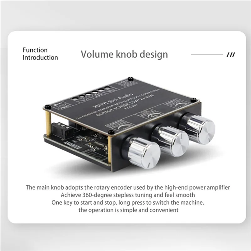 

【BRAND NEW】2X XY-E30H 2.1 Channel Bluetooth Audio Power Amplifier Board Module High And Low Bass Subwoofer App
