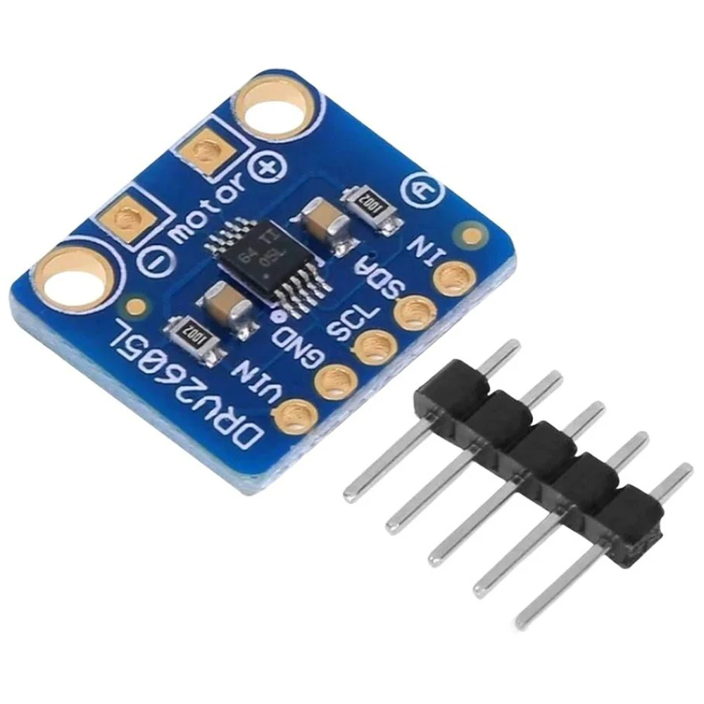 DRV2605L Vibration Motor Driver Module I2C Control 3V‑5V Logic With IN TRIG Pin Audio Trigger Vibration Effect Board for DIY