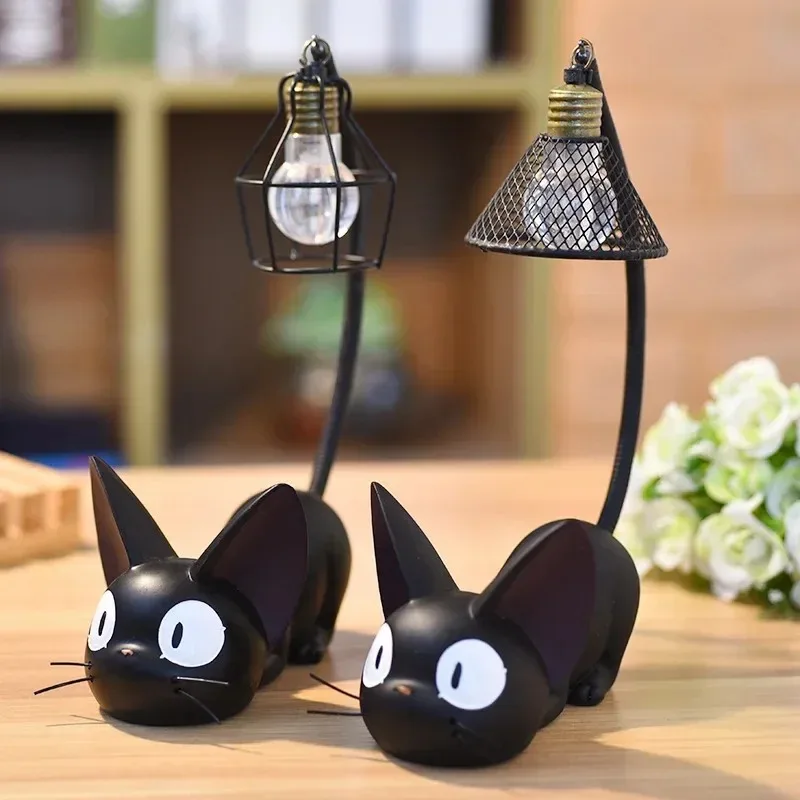 Little Black Cat Resin Night Light Creative Personality Small Commodity Resin Jewelry Lamp Ornament