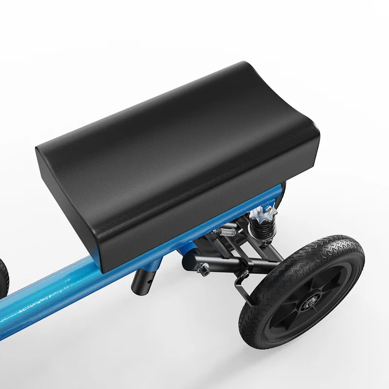 Coche de rodilla absorbente de golpes con pedales, plegable, de una sola pierna, para conducir en la rodilla