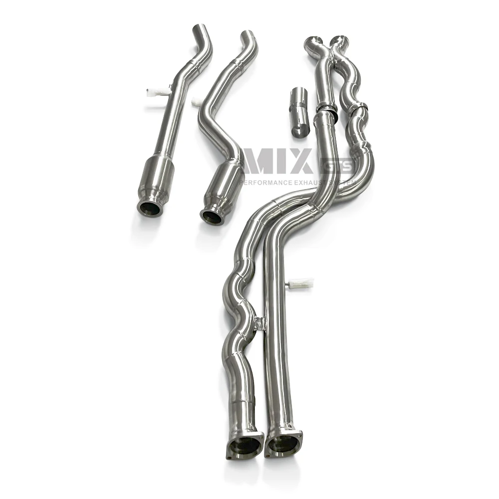 For BMW M3/4 F80 F82 F83 S55 3.0TDeleville exhaust pipes Equal length Mid pipe 304 stainless steel automotive exhaust system