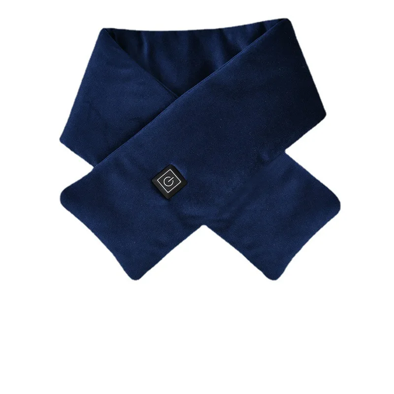 AliExpress NONE USB Women Men Heating Scarf Temperature Scarf 3 Gears Wrap Fleece Washable Bike Electric Neck Warmer Battery not included Motor