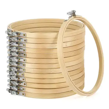 14 Stück 6 Zoll Stickrahmen Bulk Kreuz stich Reifen ring für Stickerei und Kreuz stich