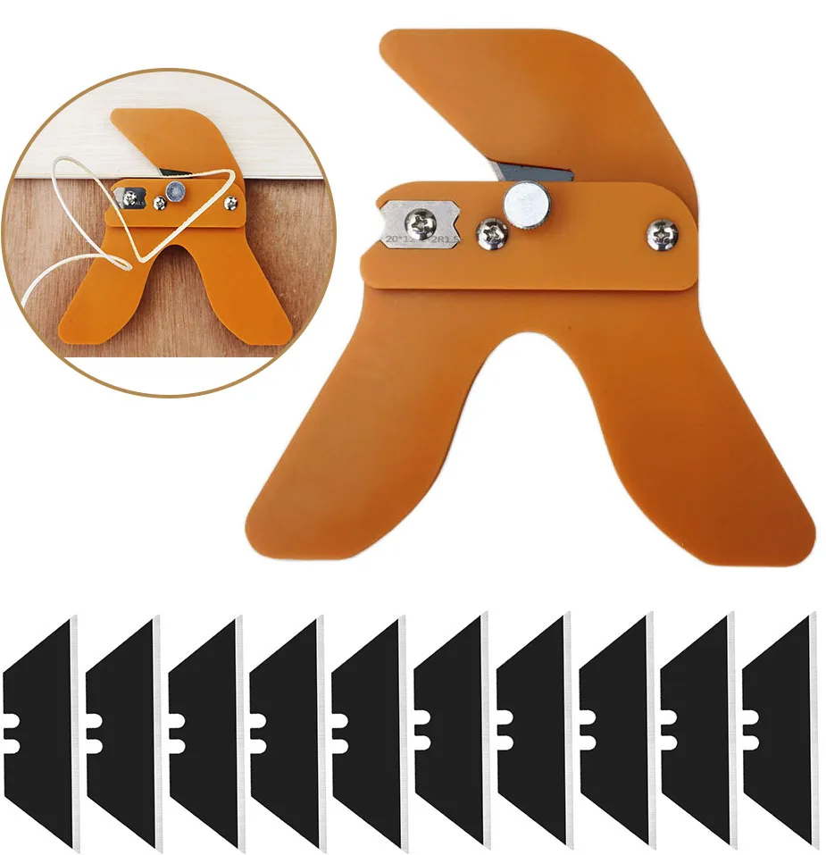 

2 in 1 Manual Trimming Blade Arc Straight Edge Banding Strip Scraper Board PVC Binding Edge Trimmer Deburring Tool Woodworking