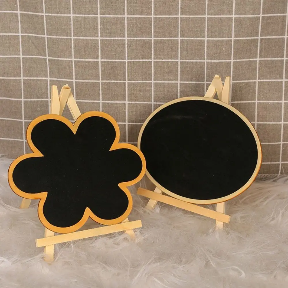 Mini Chalkboard With Display Stand Small Blackboard Children Wooden Wipeable Easel To do List Reminder Board Kids Gifts