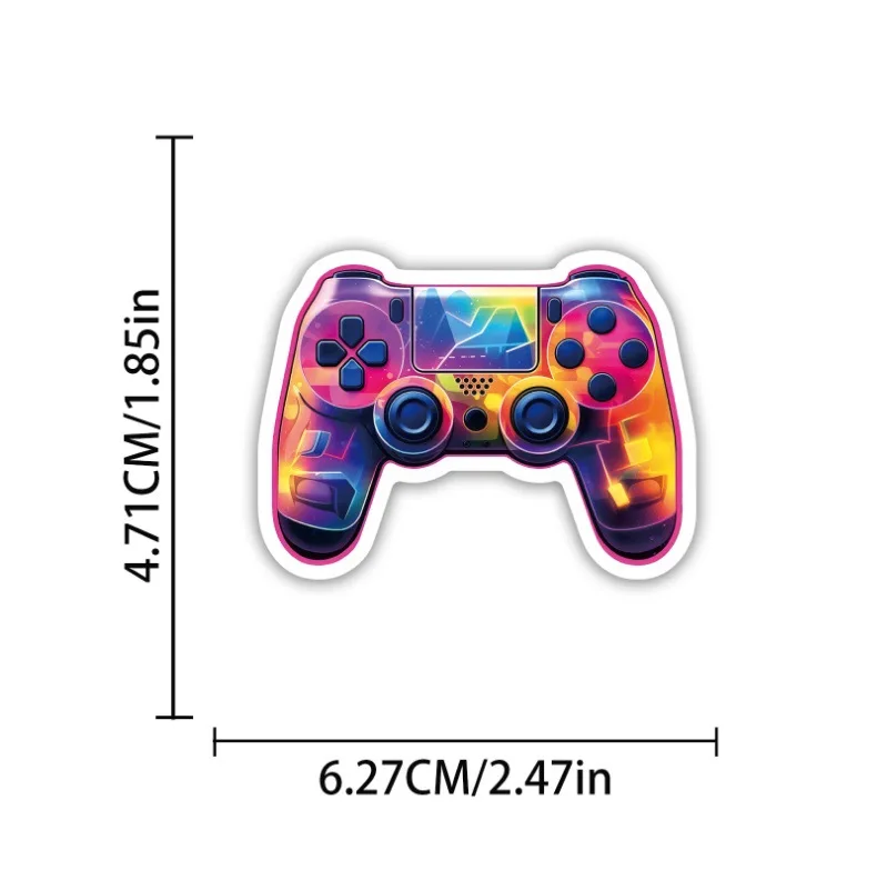 50 Pcs Vintage Cartoon Classic Game Controller Graffiti Stickers PVC Waterproof Decals for Phone Case Folder Laptop Gift