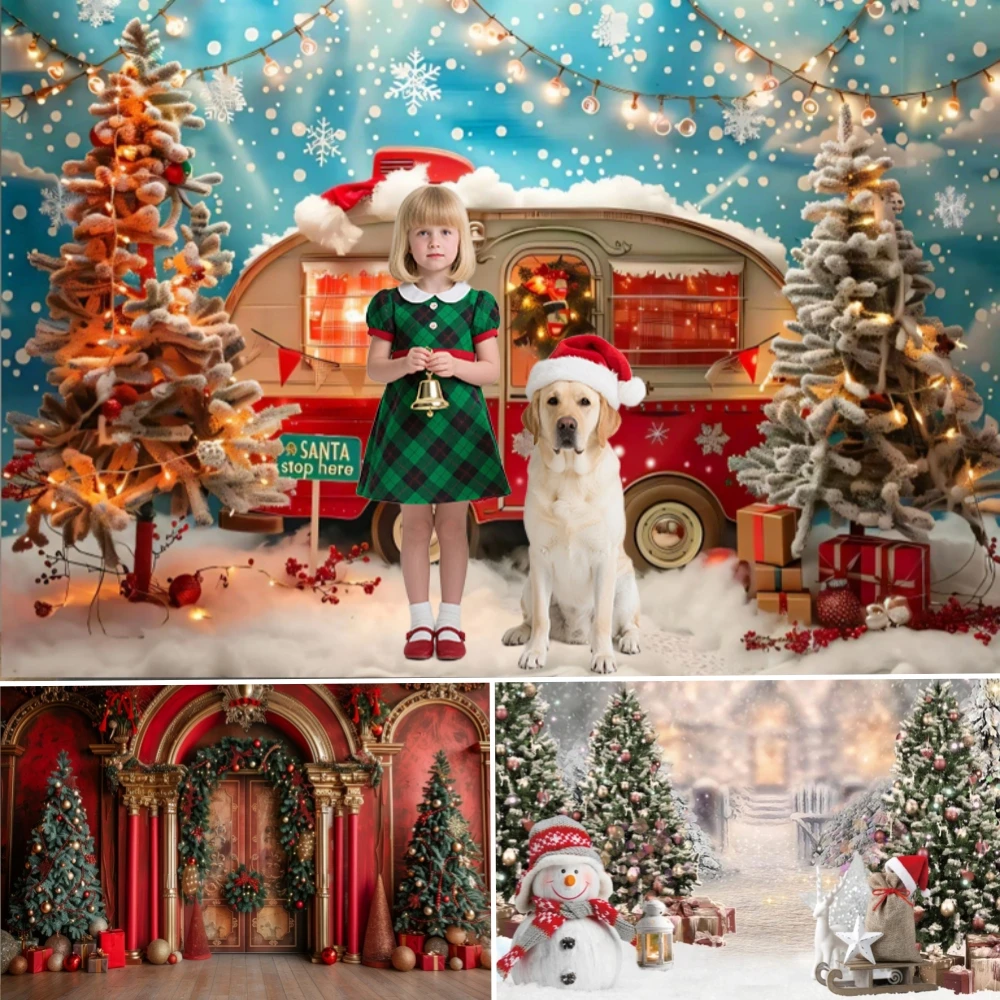 

﻿Christmas Decor Backdrop Christmas Fireplace New Year decoration Banner Santa Claus Holiday Gift Party Decor Backdrop