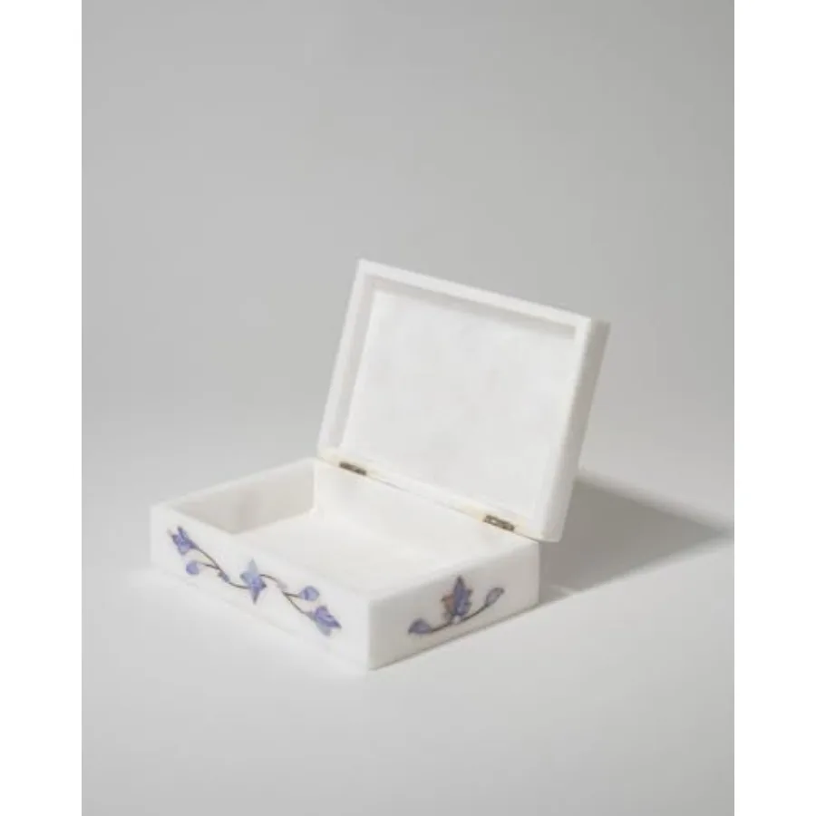 

Шкатулка для драгоценностей с мраморной инкрустацией ручной работы, декоративная коробка для подарков для женщин, винтажный цветочный дизайн, роскошная белая мраморная коробка для хранения для женщин