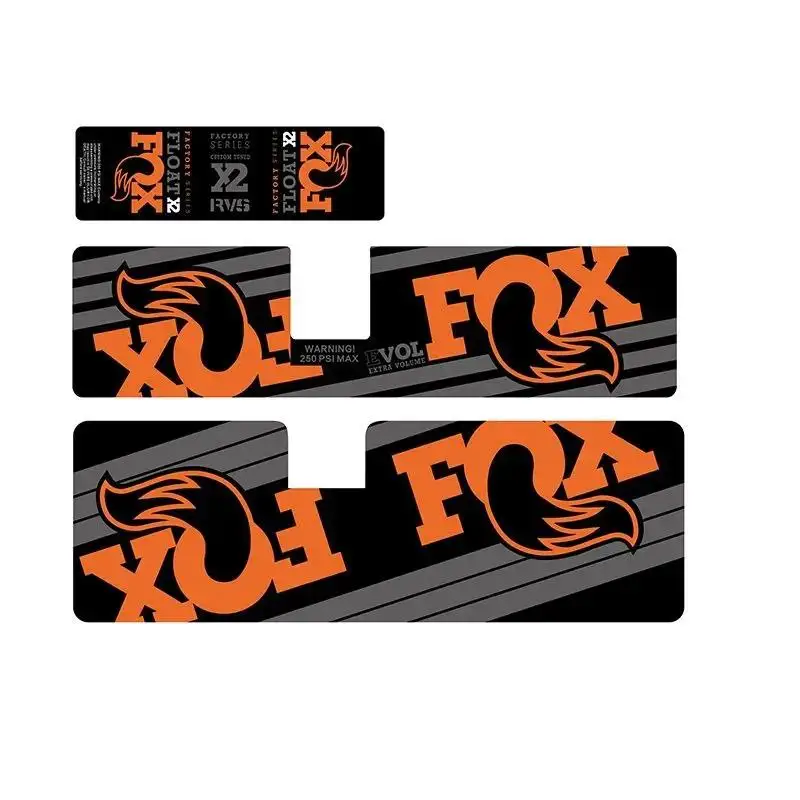 Juego de Calcomanías para Horquilla FOX Float X2 Factory Series, Vinilo Impermeable, para Horquilla Delantera de Bicicleta de Montaña
