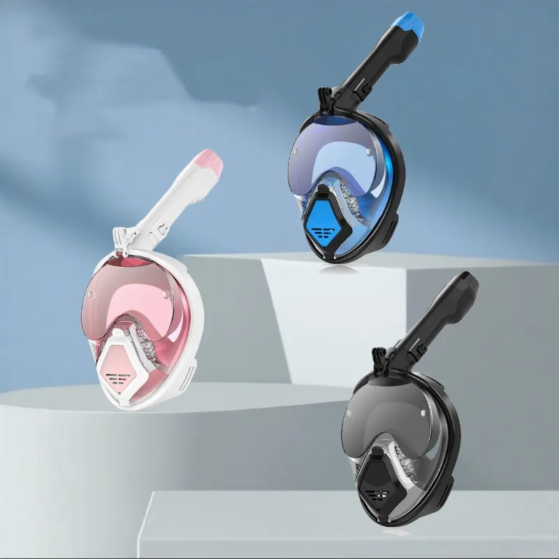 

Adults New Professional Snorkeling Mask High definition Anti Fog Foldable Swimming Fully Dry Myopia Diving Goggles