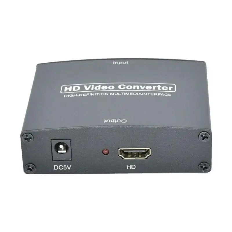 YPbPr  L/R Audio To HDTV Converter Multipurpose YPbPr  L/R Audio To HDTV Converter Reusable Black Video Converter User Friendly