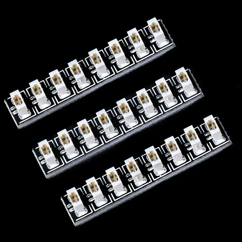LED-Lichtzubehör, 3 Stück/Packung, für 0,8 mm 2-12-polige Schnittstellen-Erweiterungsplatine, kompatibel mit Bausteinmodellen