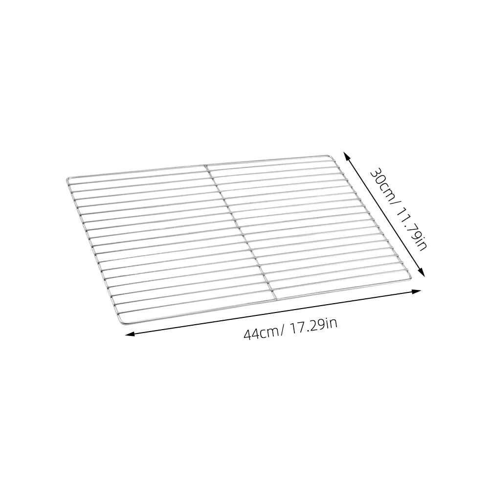 

1pc Stainless Steel Barbecue Wire Mesh Heavy Duty Bbq Grill Basket Baking Rack For Camping Outdoor Cooking Food Grid