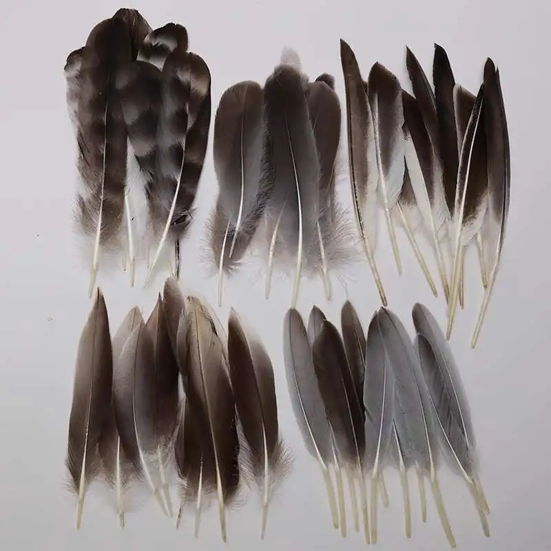 ريش طبيعي مختلط ريش الدجاج البري ريش البط مواد يدوية الصنع إكسسوارات مجوهرات يدوية الصنع