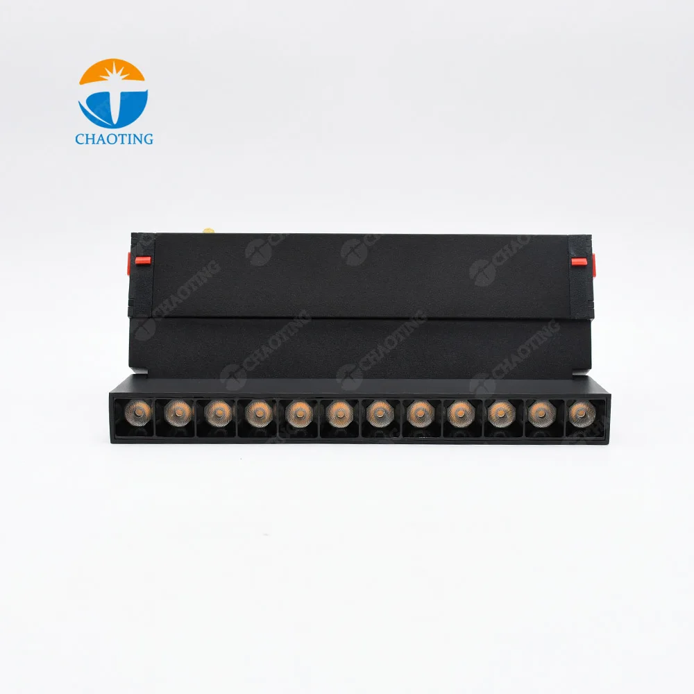

Commercial Adjustable 9 16 W Rotary Spotlight Modern Magnet Rail System Smart Wifi Tuya Control Surface Aluminum LED Track Light