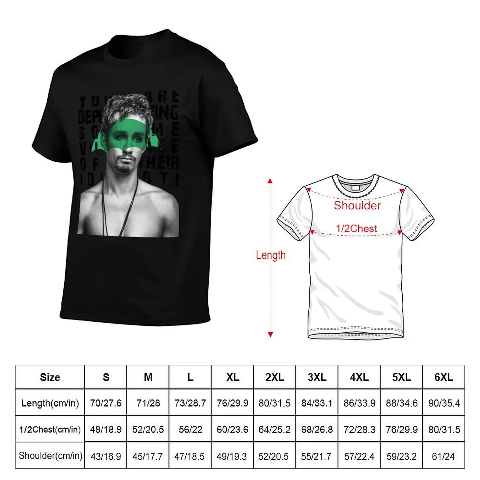 Klaus Village Idiot T-Shirt funny costumes aesthetic clothes black t shirts for men