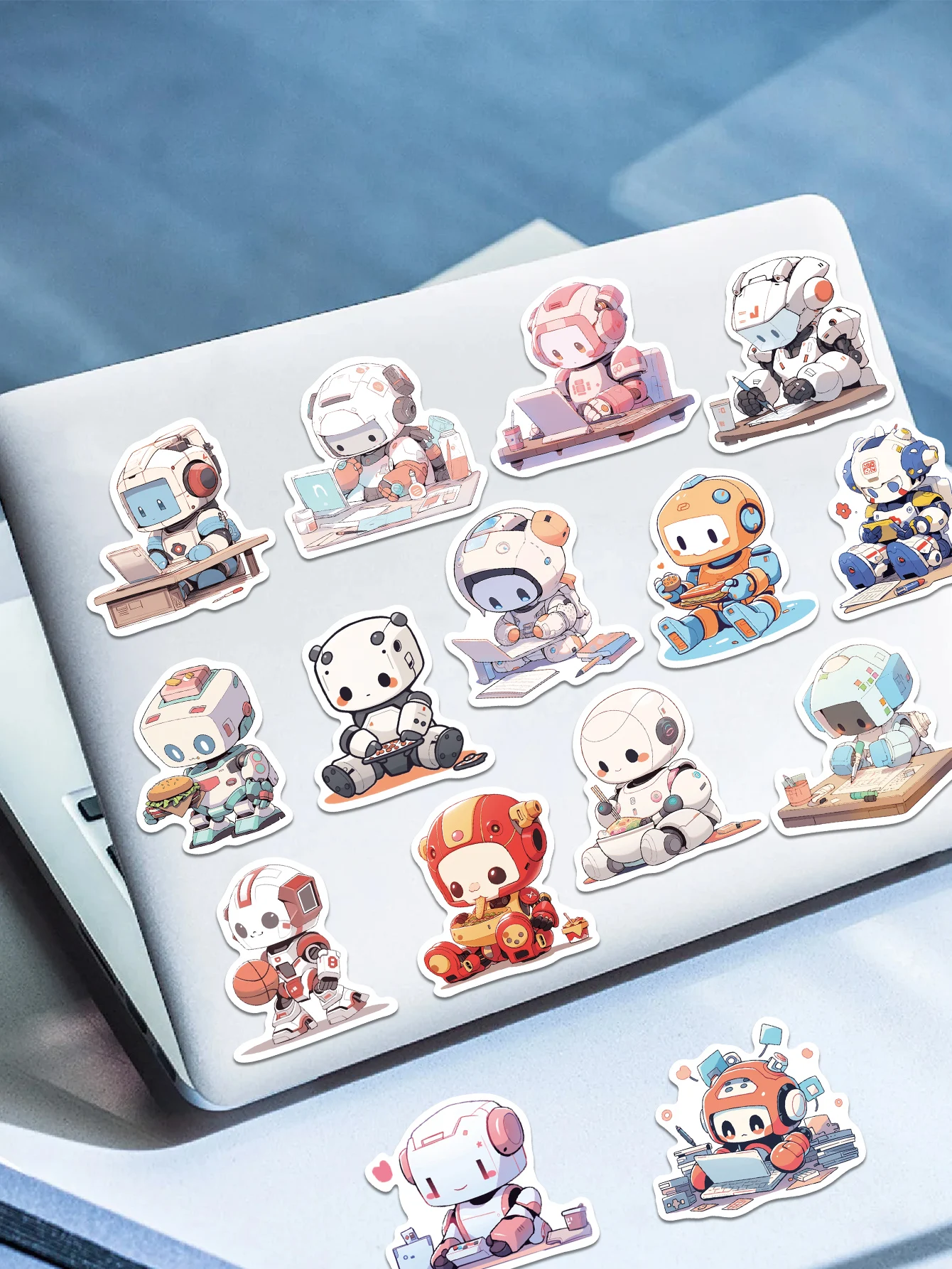 50pcs cartoon robot sticker suitcase skateboard helmet guitar decoration notebook water bottle DIY waterproof sticker