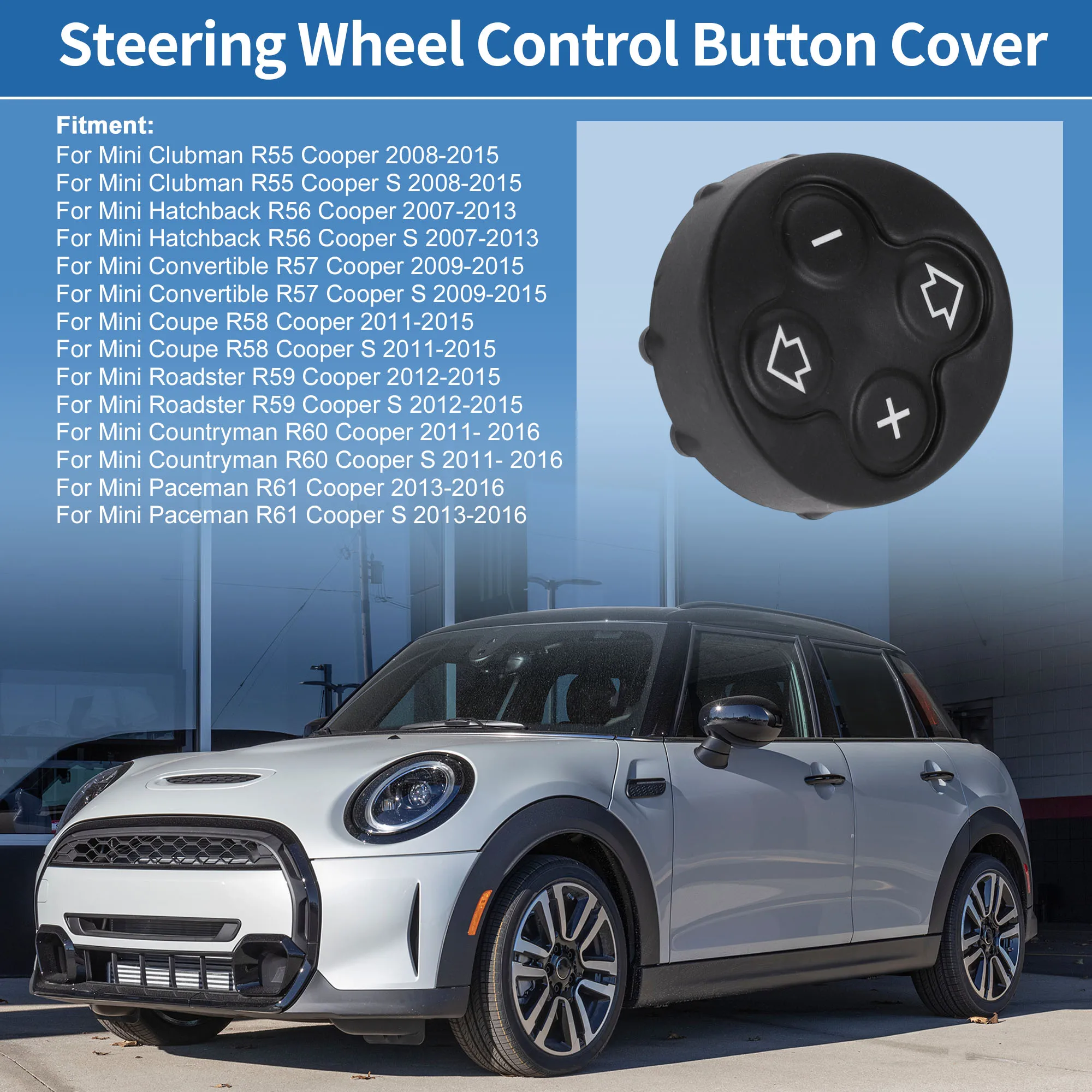 

Замена кнопки рулевого колеса UXCELL для Mini Clubman R55 Cooper No 32309226804