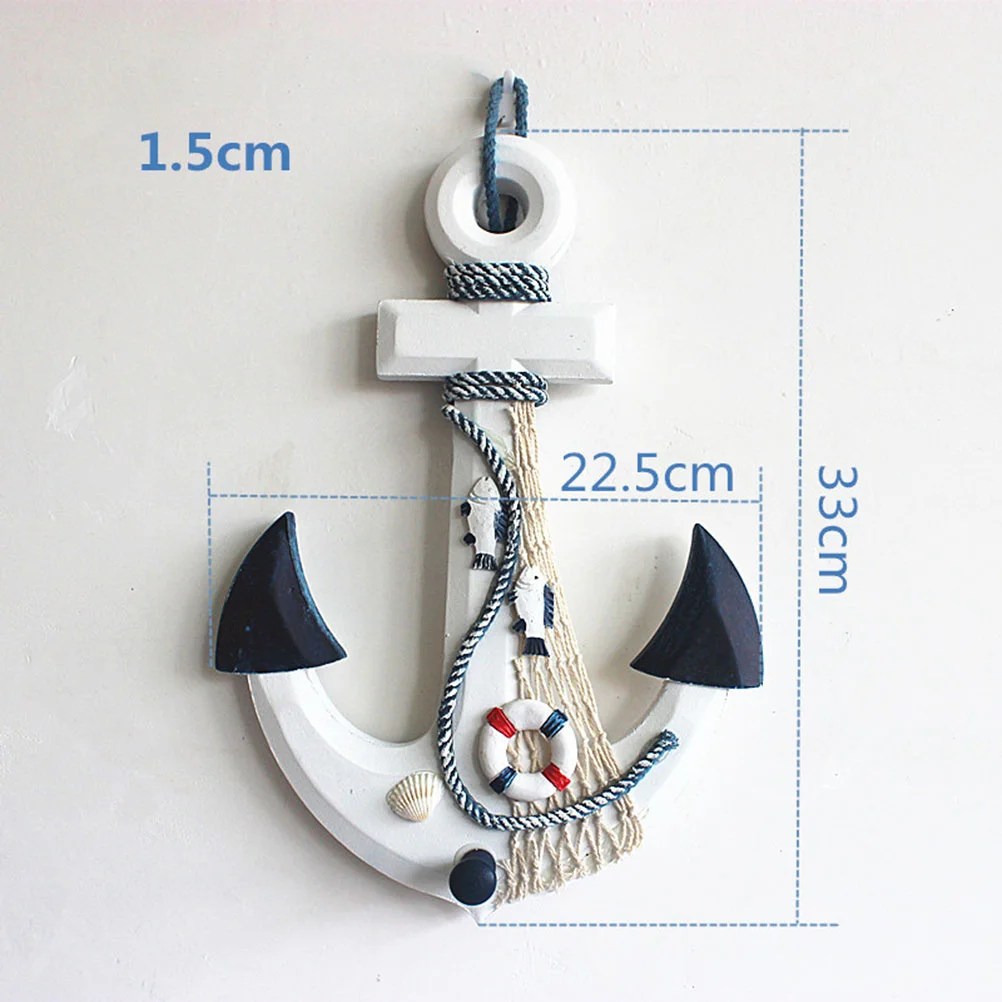 Mediterranean Decoration Marine Anchor Decor Marine Anchor Decor Bathroom Accessories for Small Bathroom Wooden Wall Decor