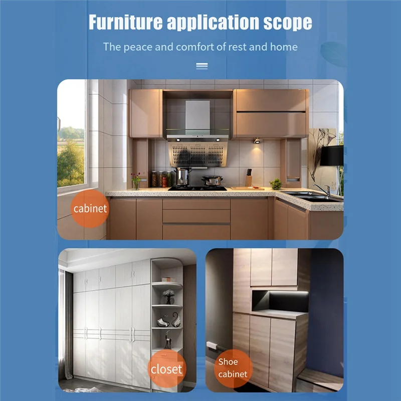 مفصلات إغلاق ناعمة 4 بوصة مشبك قابل للتعديل على مفصلات أبواب خزانة المطبخ الأوروبية مع 64 براغي-BEAU #4