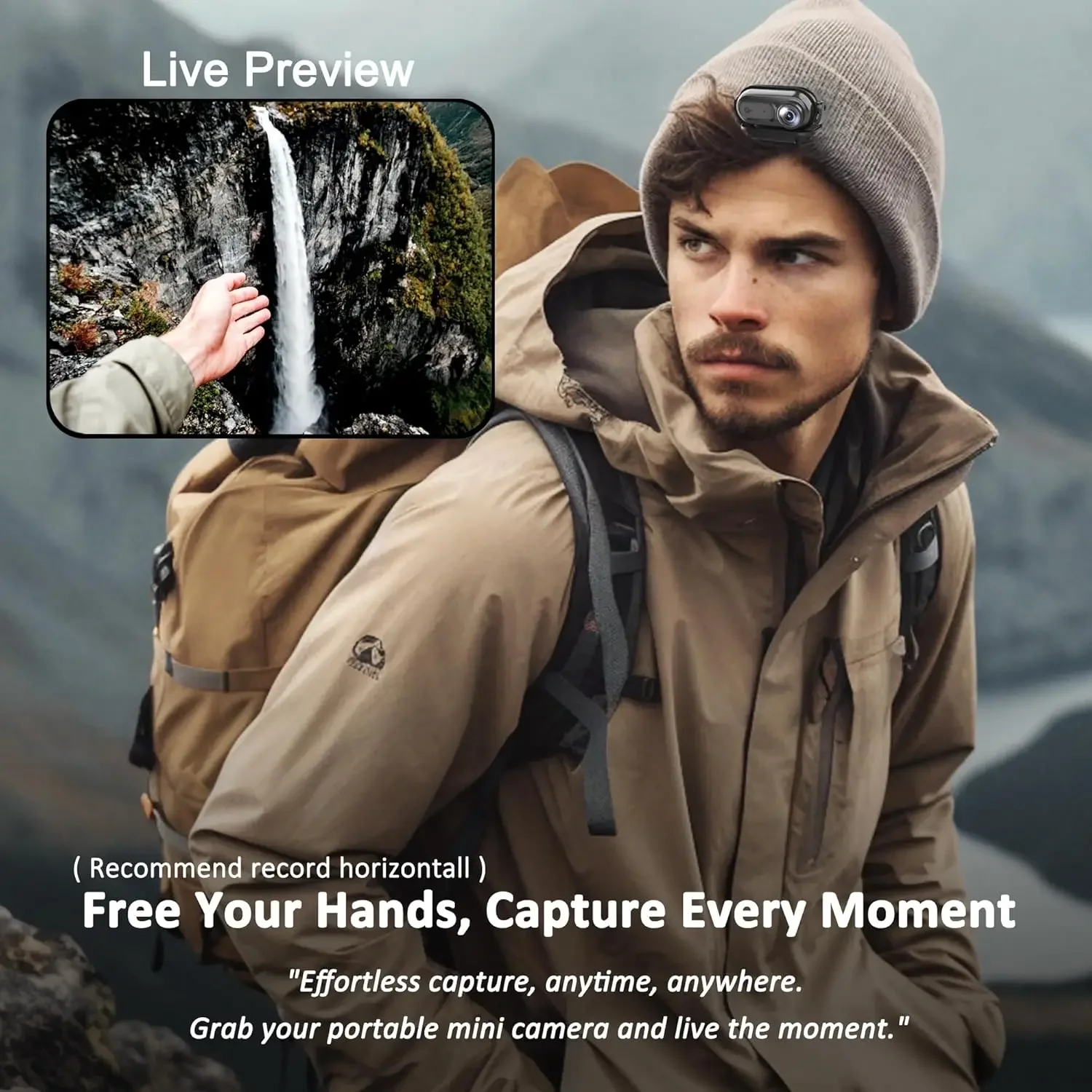 Hot Sale Mini Body Action Cam with  Photo and Video Recording -Waterproof Thumb Size Hands Free Body Worn Cameras