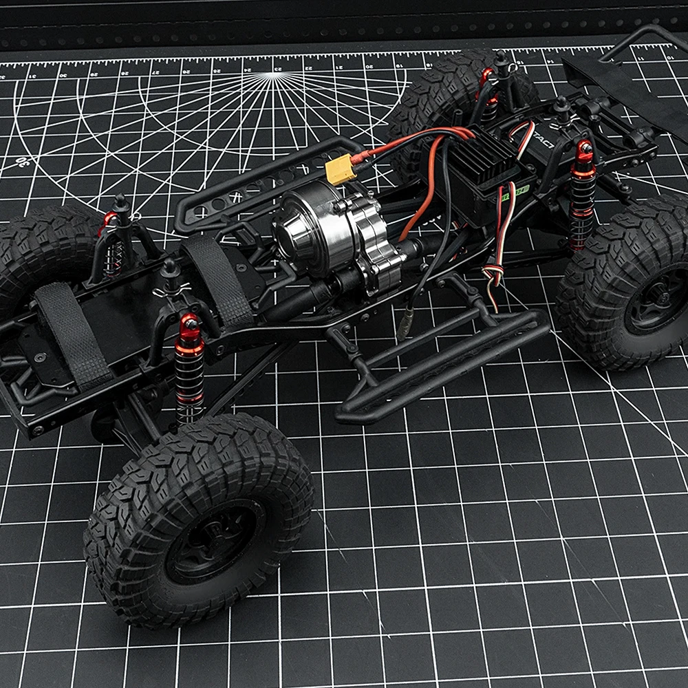 AXSPEED-amortiguador de resorte ajustable de aceite, 75/85/95/105/115/125mm para 1/10 RC Crawler Axial SCX10 Wraith TRX4 TRX6 D90