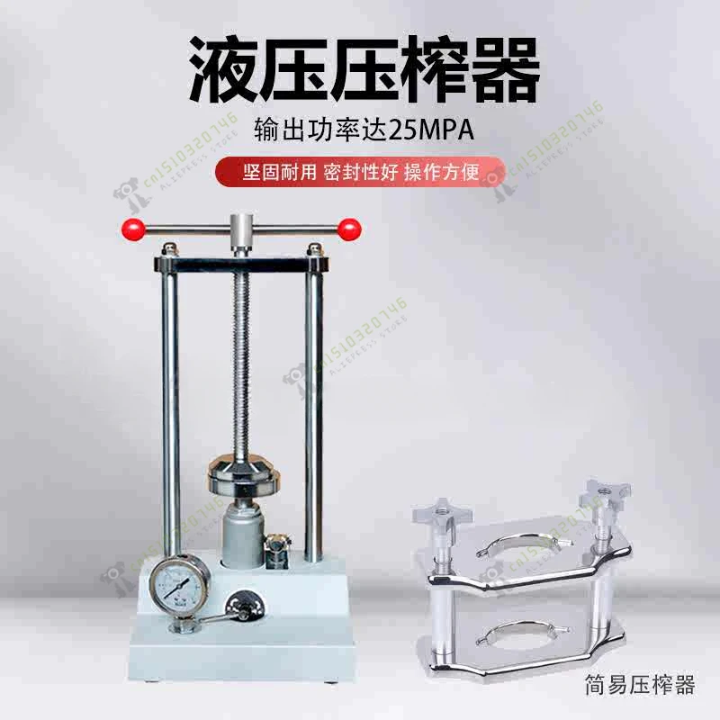 Dental Lab Equipment Flask Compress Pressure Gauge Indication Hydraulic Bench Press Machine with Reline Jig