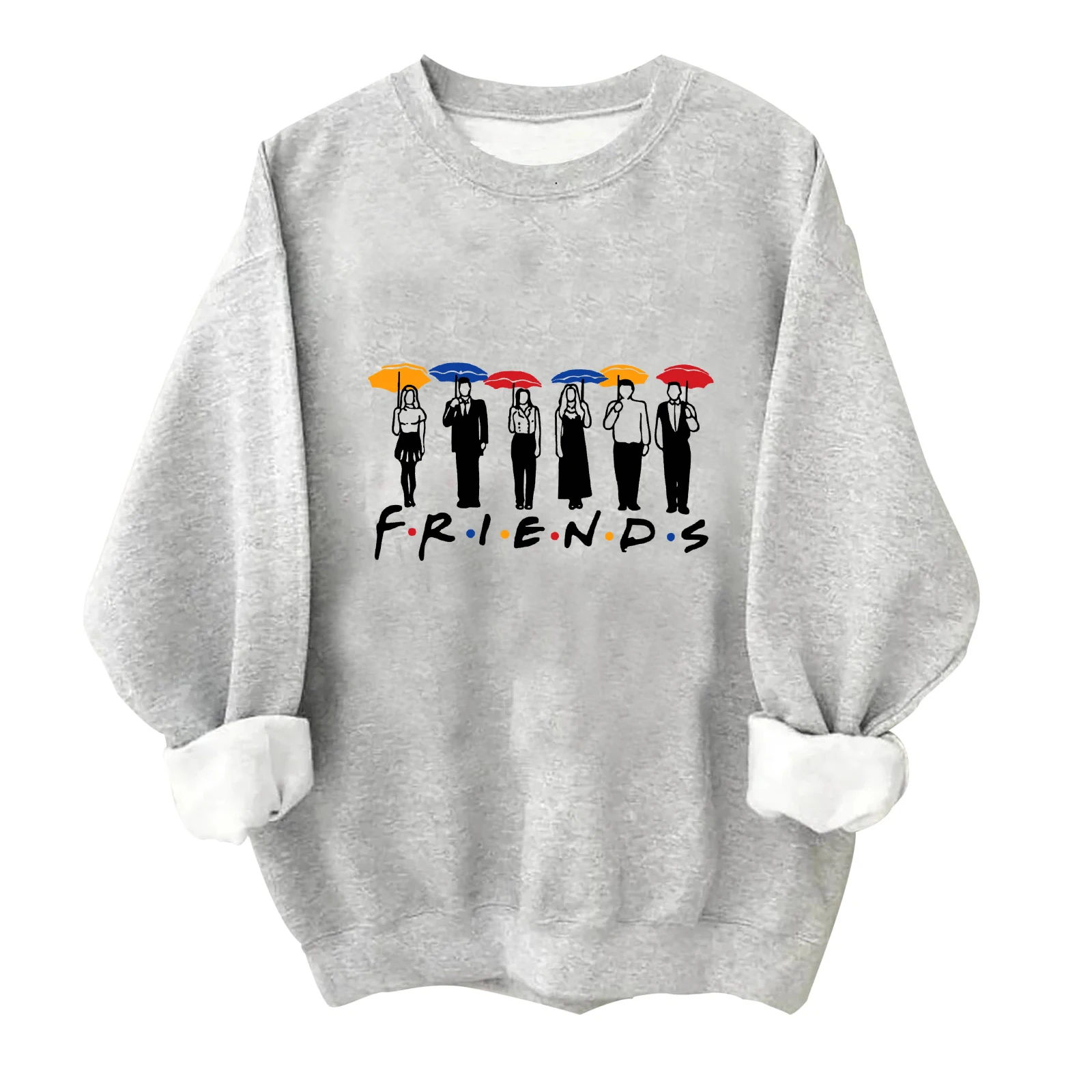 Hot Friends Tv Show Best Friends 2024 O-Neck Music Fans Gift Printing Hoodie Unisex Casual Sweatshirt Spring Autumn Long Sleeve