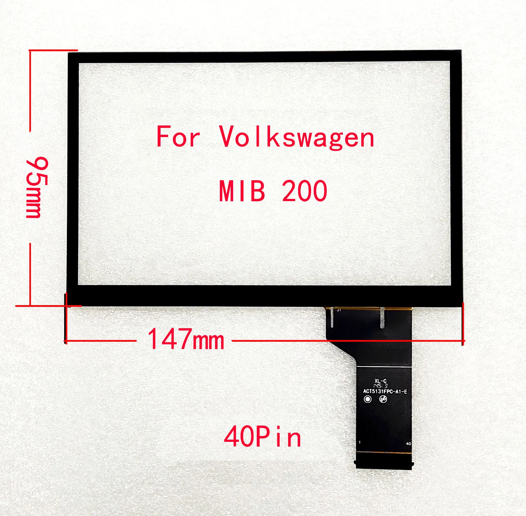 6.5\'\' 40 Pins Touch Screen For VW Golf Polo Jetta Passat CC Tiguan Caddy Amarok Car Radio Multimedia Player Navigation