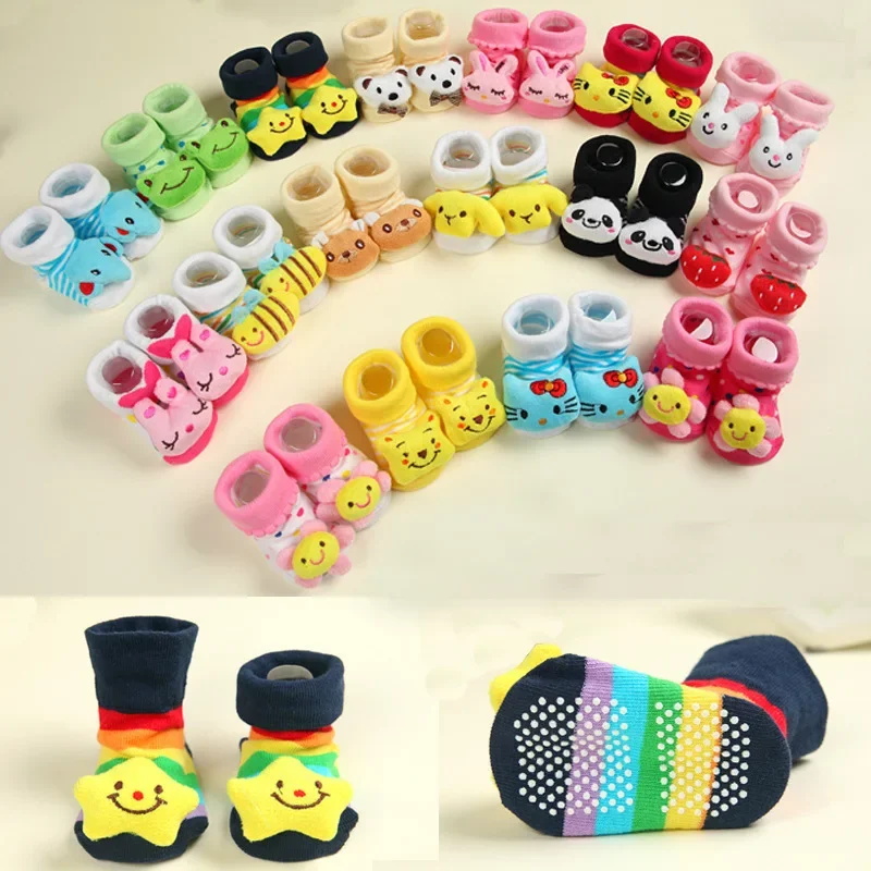 Baby Socks Toy Slipper Girls Boys Newborn Accessories Rubber Anti Slip Animal Kids Toddlers Gift Clothes Infant Children Socks