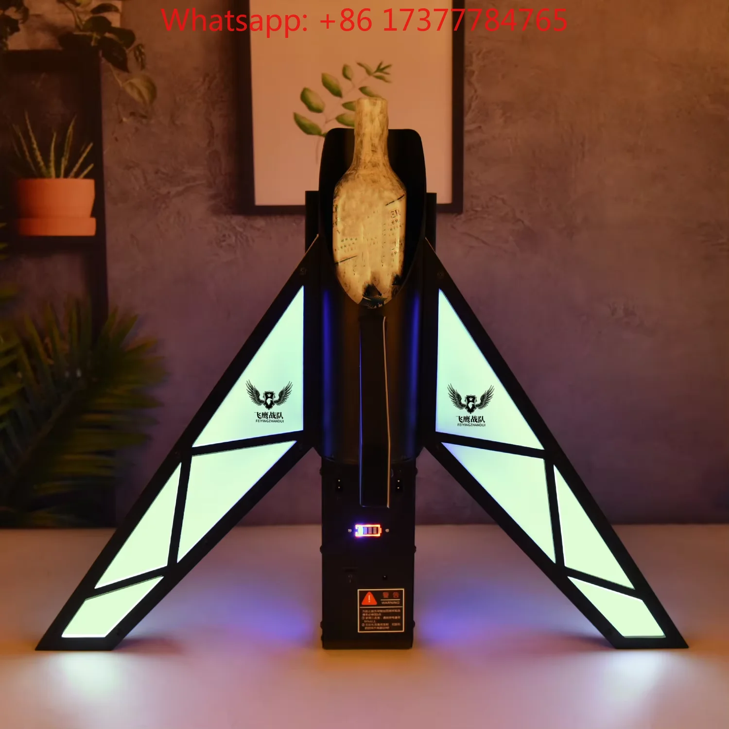 Airplane Sparkler LED Bottle Presenter Bottle Display Glorifier