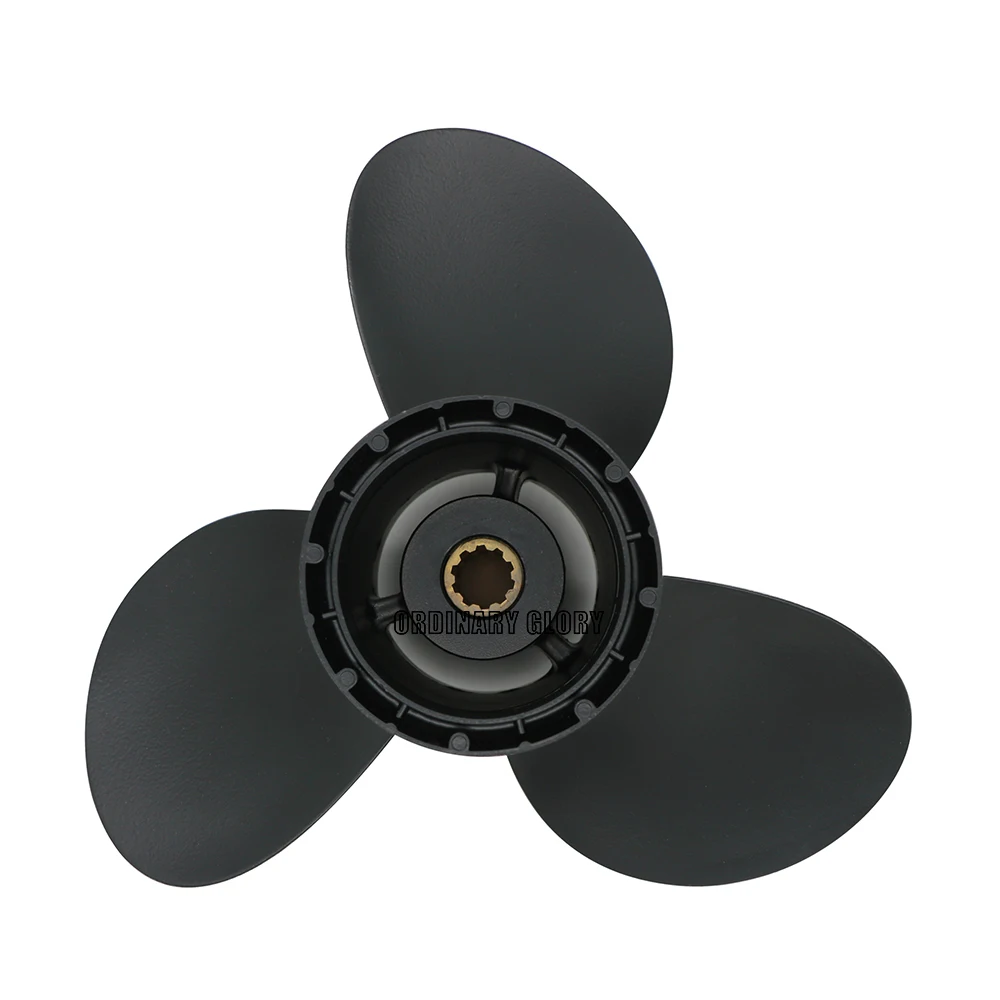Propeller 10 1/4x12 For Suzuki Outboard Engine DF20/25 DT25C DT30C DF25 DF30 DT20 DT25 10 Spline 58100-96430-019