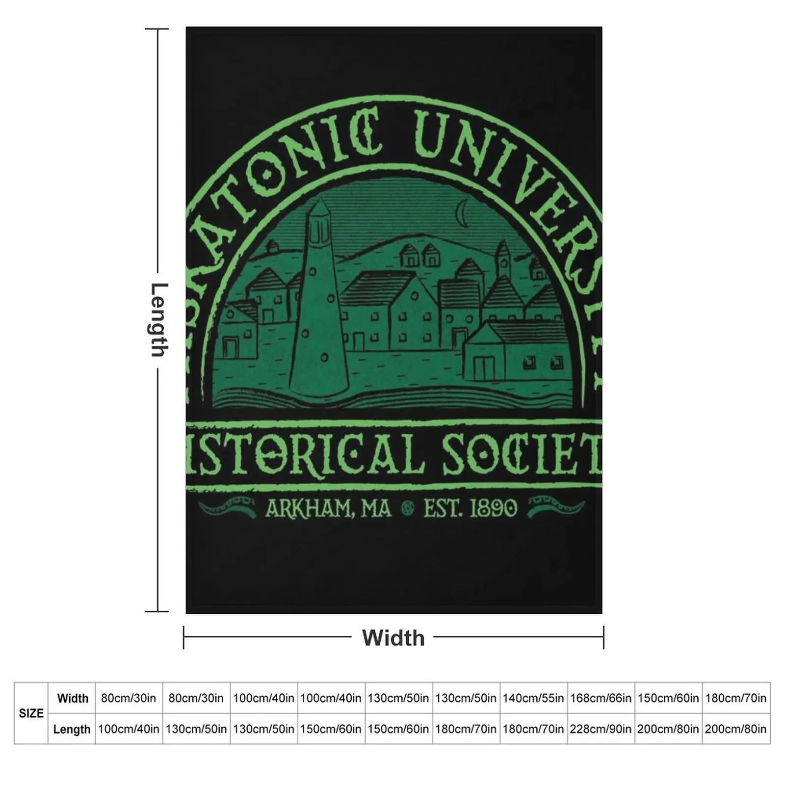 Miskatonic Historical Society Throw Blanket heavy to sleep Summer Beddings Shaggy wednesday Blankets