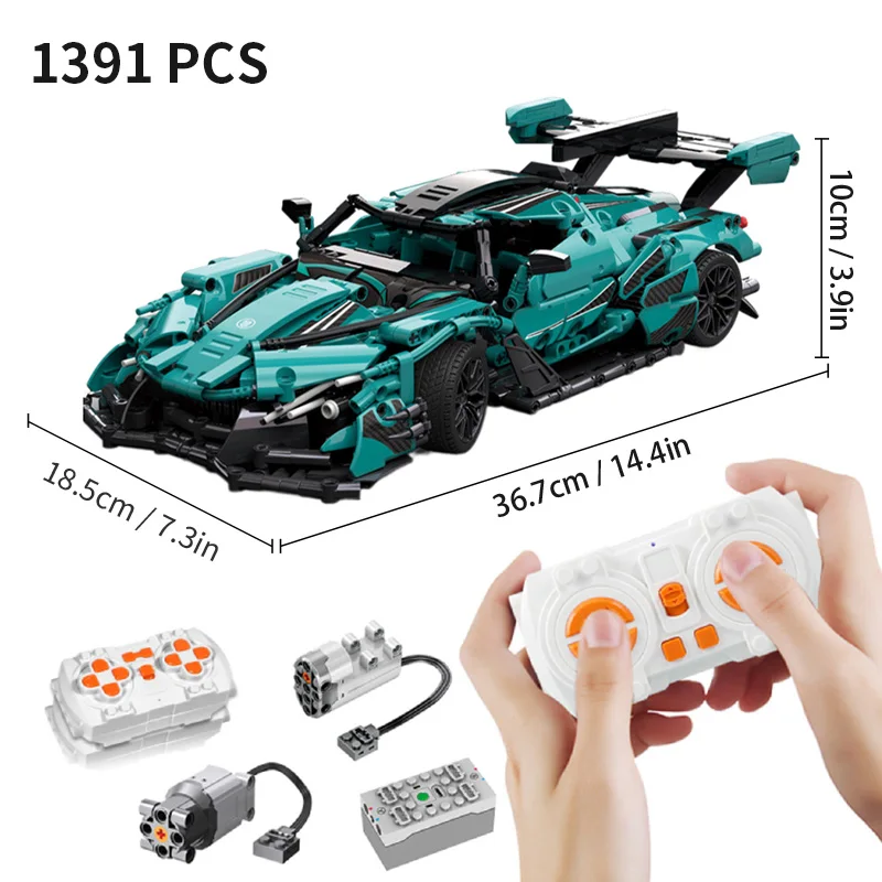 Technical Ideas Famous Racing Car Assembly Building Blocks Expert Speed Vehicle Model Bricks Moc Toys for Boys Holiday Gifts