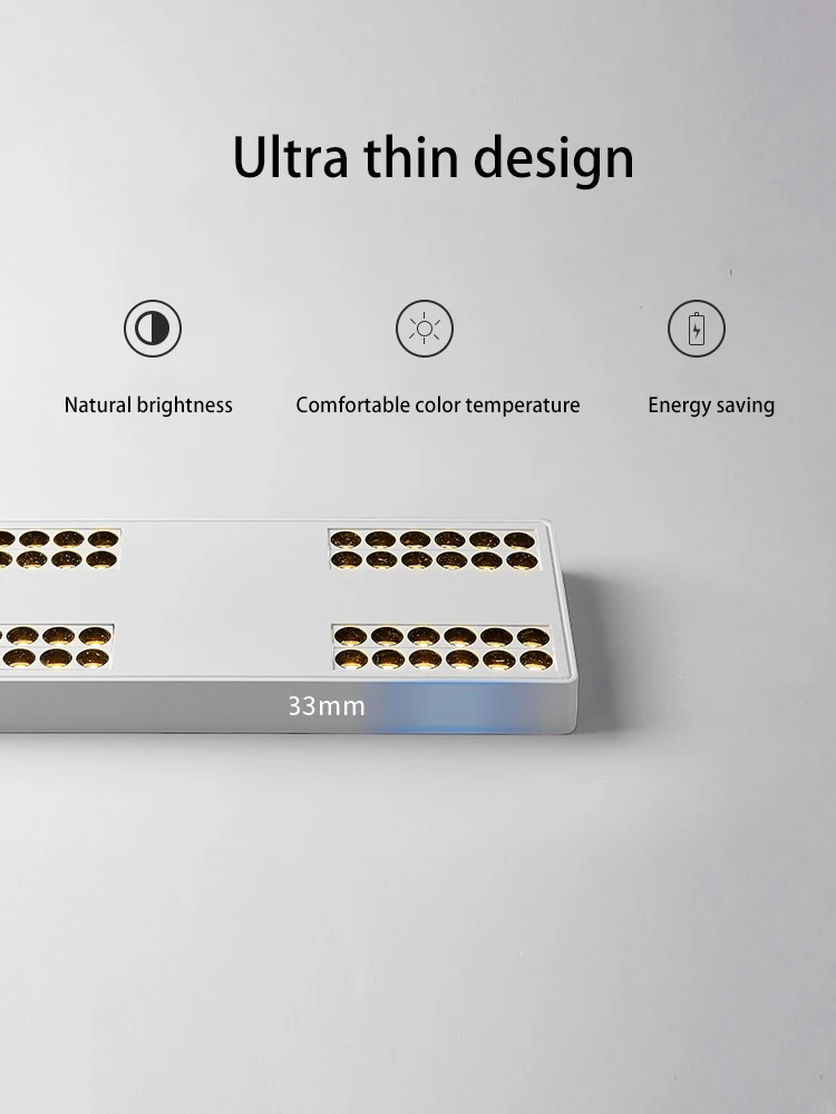 Focos LED montados en superficie, lámpara de techo ultrafina, COB, Foco Delgado, accesorios de iluminación de aluminio, Downlight largo y grande para el hogar