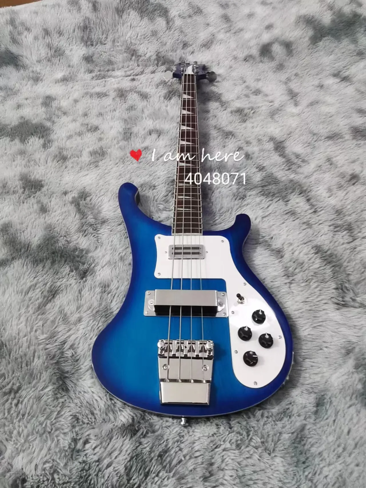 Free delivery, high-quality 4-string bass, 4003 bass, silver accessories, customizable colors